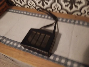 BOLSO DE MANO VINTAGE SEÑORA VINILO AZUL CAJA FORMADA - Imagen 1 de 5