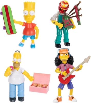 Disney The Simpsons Action Figures 4-Pack 5-Inch Collectible 5"  - Image 1 of 4