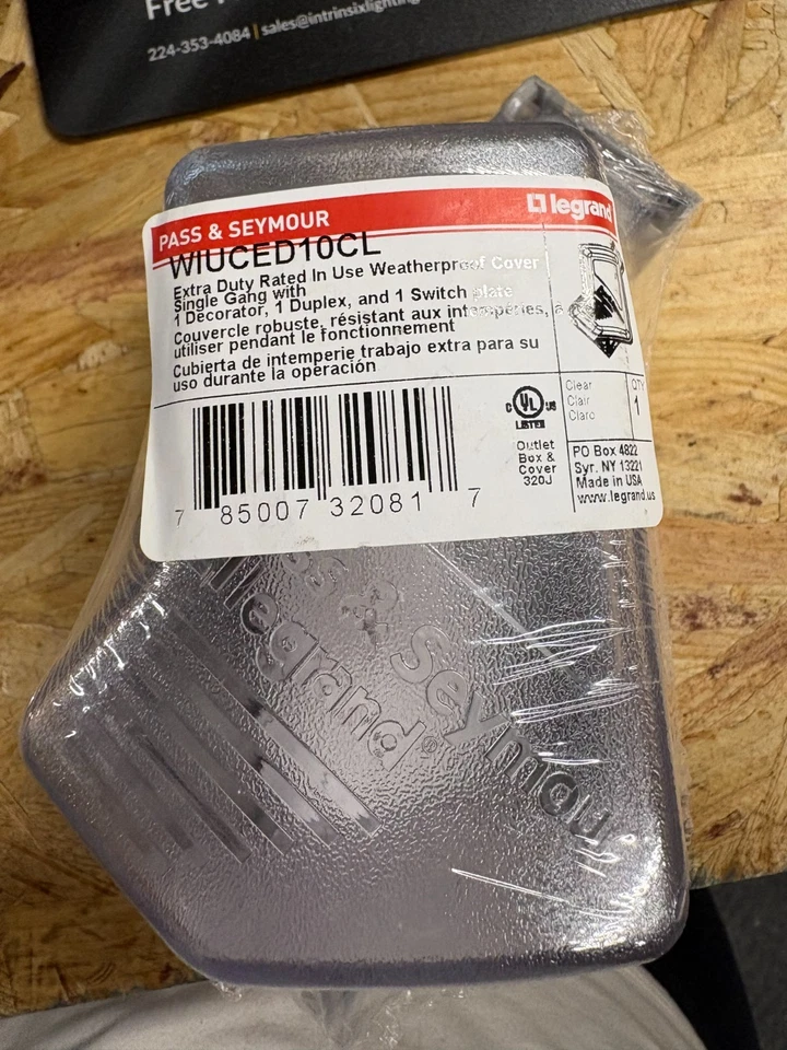 LEGRAND EXTRA DUTY 防水保护套 单 GANG # WIUCED10CL — 第 1/1 张图片