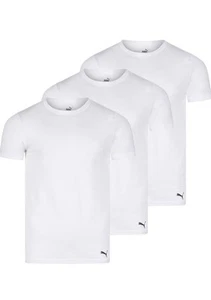 3 Pack Puma Classic Premium White  XLT Crew Neck T Shirts Men's Big And Tall New - Picture 1 of 8