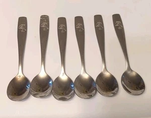 6 versilberte Löffel Schmuck Enten Basteln - Bild 1 von 3