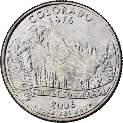 [#396655] United States, Quarter, Quarter Dollar, 2006, Denver, COLORADO, Copper - Image 1 of 2