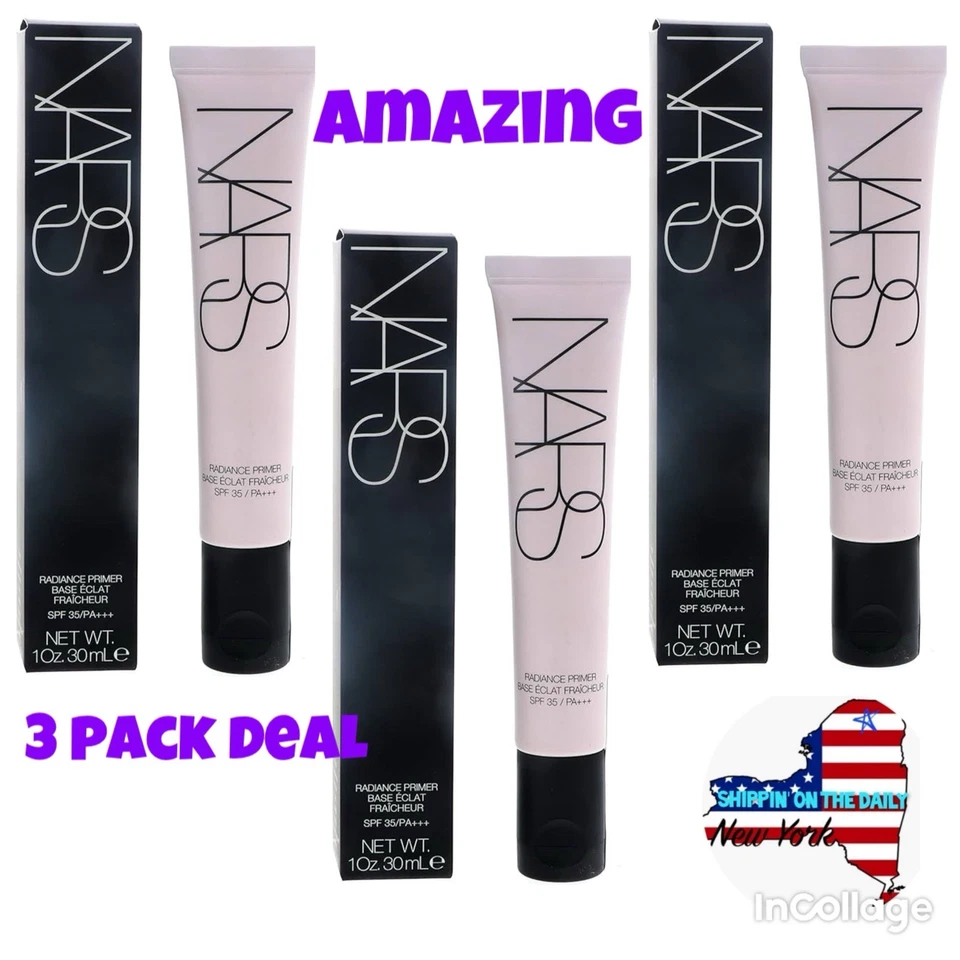 NARS Radiance Primer SPF 35/PA+++ (Full Size 1 Oz Sealed In Box (3 Pack Deal) - Image 1 of 1