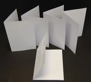 100 Blank Greeting Cards Inkjet Printable 240gsm Photo Gloss A5 Folding to A6 - Picture 1 of 1