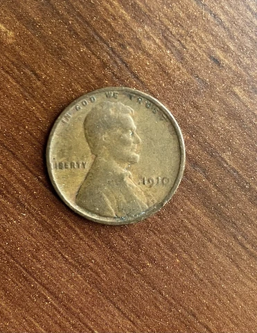 1910 Lincoln ERROR L cent wheat penny no mint mark Cover
