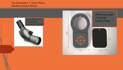 Adaptador de digiscopio magnético para mira telescópica Vortex Razor HD 11-33x50 mm Foto 1 de 4