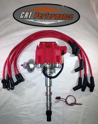 AMC/JEEP 1967-90 290,304,343,360,390,401 HEI DISTRIBUTOR + 8MM USA Plug Wires - Image 1 of 2