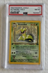 Victreebel - 1999 Jungle First Edition Holo (14/64) - PSA 8 casi nuevo/como nuevo - Pokémon - Imagen 1 de 8