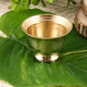 Brass Handcrafted Small Bowl for Pooja Home/Office 40 ml, 6.5 CM, Pack of 1 - Picture 1 of 4