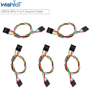5PCS 5Pin Breadboard Jumper Wire Dupont Cable 20CM Female to Female Ribbon Cable - Picture 1 of 3