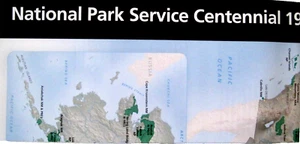 National Park Service Centennial 1916-2016 Unigrid Brochure Map - Picture 1 of 2
