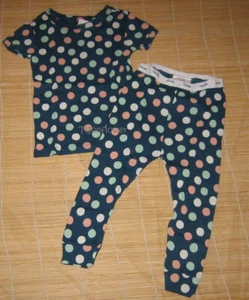 Baby Gap Pajama Short Sleeve Top Long Bottom Pants Polka Dots 3T 3 Year - Picture 1 of 2