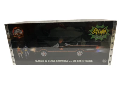 BATMAN CLASSIC TV SERIES BATMOBILE with DIE CAST FIGURES  2021 / Jada 1:18 - Immagine 1 di 3