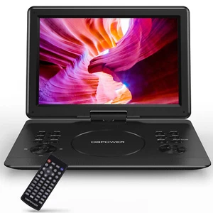 DBPOWER 16.9" Portable DVD Player 14.1" HD Swivel Screen Rechargeable Battery US - Picture 1 of 14