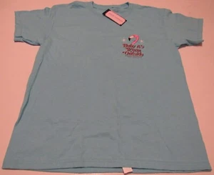 Simply Southern Girls Youth Baby Its Warm Outside 100% Cotton Blue Medium Nwt - Picture 1 of 5