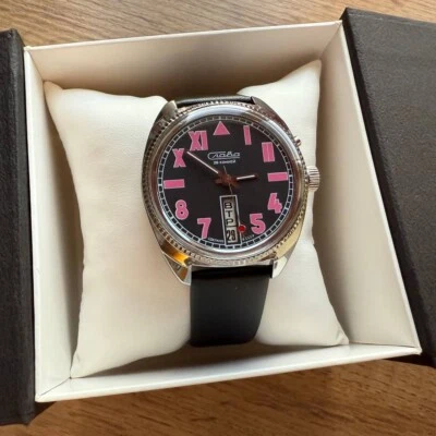 NOS Very Rare Watch Slava Watermelon Pink 2428 Slava California Made in USSR - Image 1 of 4