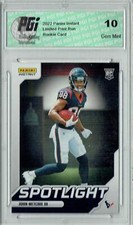 John Metchie III 2022 Panini Instant #SR-16 Spotlight 1/603 Rookie Card PGI 10