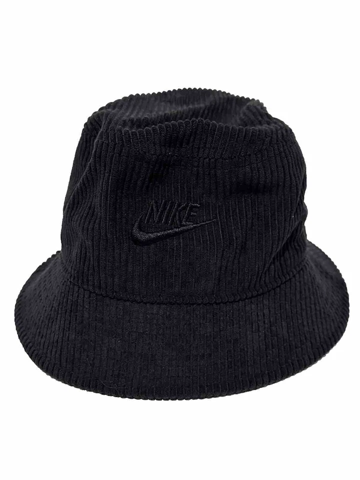 Nike Corduroy Apex Adult Unisex Black Bucket Hat Size Small FB5385-010