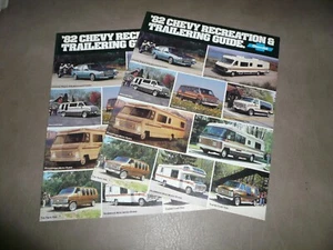 1982 Chevrolet Recreation & Trailering Guide Sales Brochures - Two for One Price - Picture 1 of 9