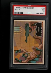 1966 Batman Black Canada Decoy #49 PSA 5 EX RARE LOW POP - Picture 1 of 2