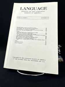Language 49, December 1973 - Picture 1 of 13