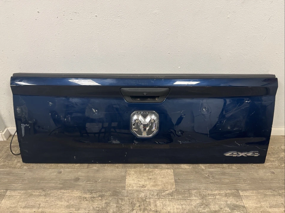 Used DENTED Dodge Ram 1-23 4X4 Tailgate -Blue- with Camera - Image 1 of 4