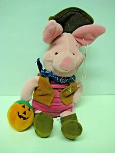 De Colección Disney Parks Halloween Vaquero PIGLET Bolsa de Frijoles Peluche 8" NUEVO NUEVO CON ETIQUETAS - Imagen 1 de 3