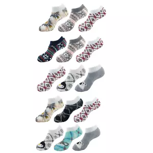 Double Layer Extra Thick Super Soft Warm Fuzzy Home Cabin Ankle Socks, 3 Pairs - Picture 1 of 6
