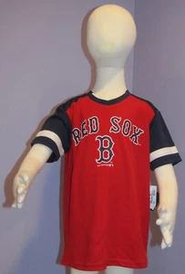 NEW Kids Genuine Merchandise Boston Red Sox Red/Navy T-Shirt M 8/10 - Picture 1 of 4