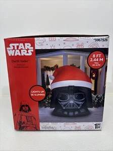 8 Ft GIANT DARTH VADER HEAD Airblown Lighted Yard Inflatable - Picture 1 of 4