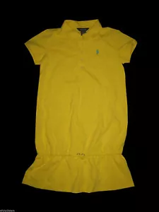 Ralph Lauren Girl Stretch Cotton Mesh Polo Dress NWT Size L L(12/14) - Picture 1 of 4