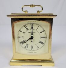 Vintage Howard Miller, Westminster Chime Brass Heavy Mantle Clock, Working