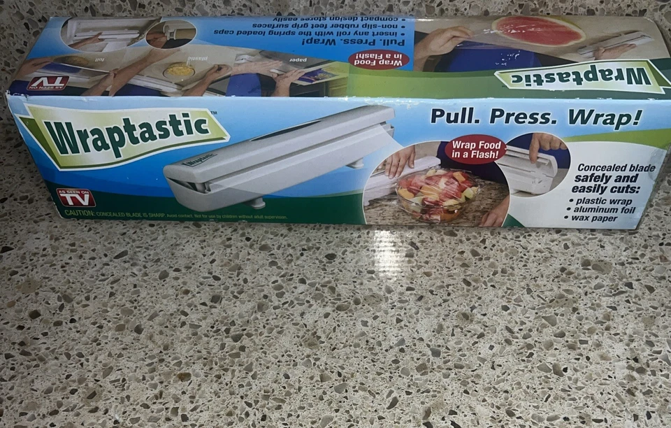 Dispensador de envoltório de prensa de puxar envoltório para papel folha de plástico ASOTV - Imagem 1 de 1