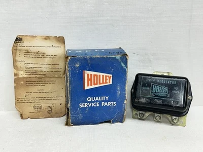 1954-1955 Ford Truck NOS Holley Voltage Regulator - 6 Volt, 50 Amp - Image 1 of 4