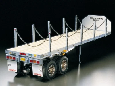 Tamiya 1/14 Electric RC Big Truck Series n.06 Flatbed Semirimorchio Free FedEx - Immagine 1 di 2