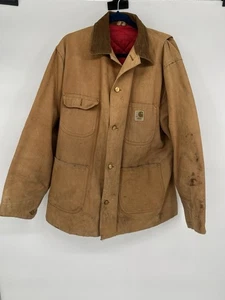 Vintage Carhartt Jacke Herren 44T braun rot Stepp gefüttert Chore Barn Field Coat - Bild 1 von 13