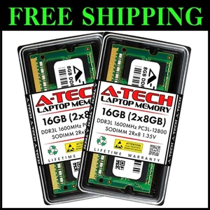 A-tech 16GB DDR3 RAM Kit 1600MHz SO-DIMM Notebook Memory - Picture 1 of 9