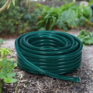 Schwerlast Gartenschlauch Rohr 50m-100m Aufroller PVC verstärkt Geflechtschlauch Rohr NEU - Bild 1 von 13