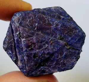 AAA+ Natural south African Blue sapphire 394 Ct. Star Rough Cut Loose Gemstone - Picture 1 of 14