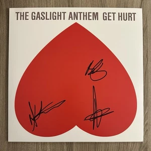 Auténtico vinilo firmado Gaslight Anthem Get Hurt +3 autografiados por Brian Fallon - Imagen 1 de 1