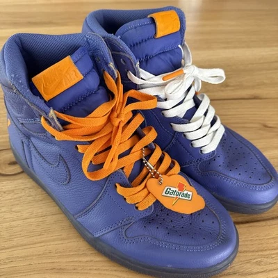 Nike Hombre Air Jordan 1 Retro Alto OG Gatorade Talla 8.5 Rush Violeta |AJ5997-555| Foto 1 de 4