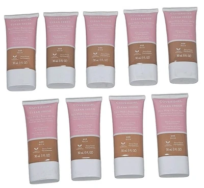 Lot Of 9 Covergirl Clean Fresh Skin Milk Nourishing Foundation 600 Rich Dewy - Image 1 of 4
