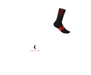 CALZE CALZETTINI SOFT AIR PLUS NERO/ROSSO BICI BICICLETTA CORSA MTB JOGGING - Imagen 1 de 3