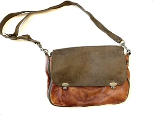 Liebeskind Berlin Two Tone Crossbody Leather Messenger Bag - Picture 1 of 24
