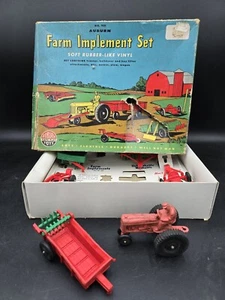 Vintage Auburn Safe Play Toys - Farm Implementation Set No. 951- Tractor Antique - Picture 1 of 23