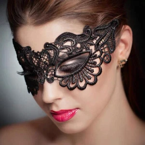 Half Face Eye Patch Sexy Eye Mask Lace Masquerade Mask Eyeshade Cosplay Masks - Picture 1 of 17