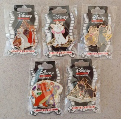Disney Pin DSSH - The Aristocats - 50th Anniversary - Lot of 5 pins - Image 1 of 4