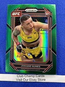 2023 #199 Josiane Nunes Panini Prizm UFC Green Prizm RC - Imagen 1 de 2