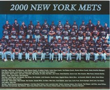 2000 NEW YORK METS 8X10 TEAM COLOR PHOTO