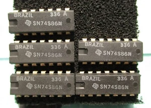 Nuovo Texas Instruments 14-PDIP Quadruplo 2 Ingressi Esclusivo-OR Gates SN74S86N 5PK - Foto 1 di 2